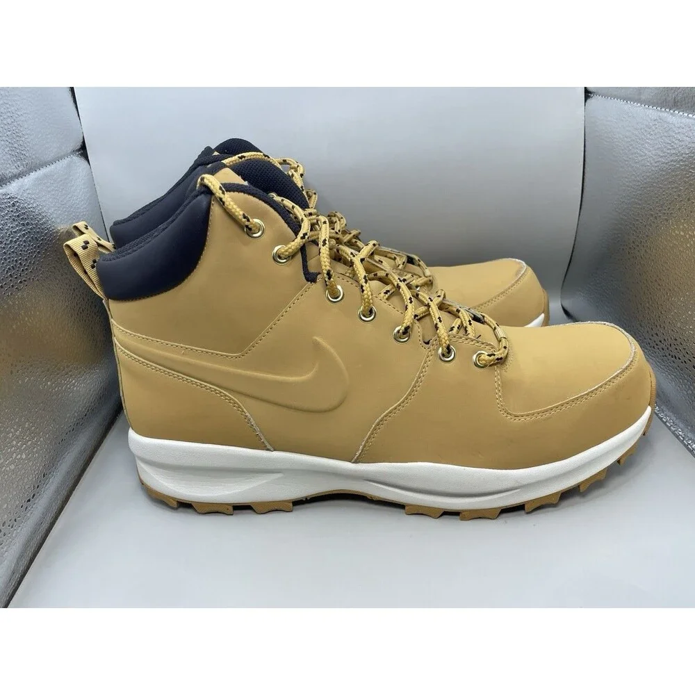Nike Manoa Haystack Boots Mens 13 Tan Brown Yellow Work Rugged Trail 454350-700